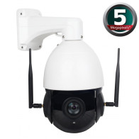 Bevielė valdoma IP 5MP WiFi PTZ x30 lauko kamera (su 30 kartų optiniu priartinimu)