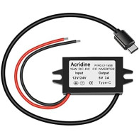 Įtampos keitiklis iš 12V į 5V (Type-C)