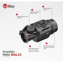 INFIRAY MATE MAL25 optinio taikiklio priedėlis (Clip - on termovizorius)