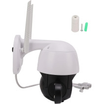 WiFi PTZ lauko kamera su galingu LED apšvietimu (2K vaizdas + 360° valdymas)