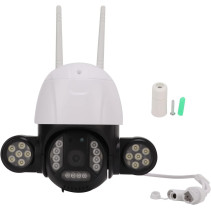 WiFi PTZ lauko kamera su galingu LED apšvietimu (2K vaizdas + 360° valdymas)