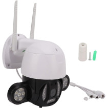 WiFi PTZ lauko kamera su galingu LED apšvietimu (2K vaizdas + 360° valdymas)