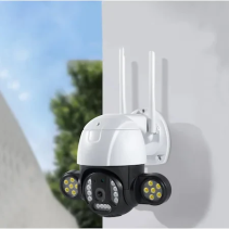 WiFi PTZ lauko kamera su galingu LED apšvietimu (2K vaizdas + 360° valdymas)