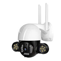 WiFi PTZ lauko kamera su galingu LED apšvietimu (2K vaizdas + 360° valdymas)