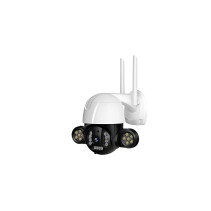 WiFi PTZ lauko kamera su galingu LED apšvietimu (2K vaizdas + 360° valdymas)