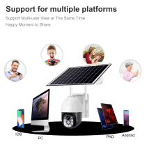 Saulės energija maitinama WiFi PTZ apsaugos kamera 3MP
