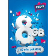 Pildyk 8 GB + 60 min. PAKUOTĖ